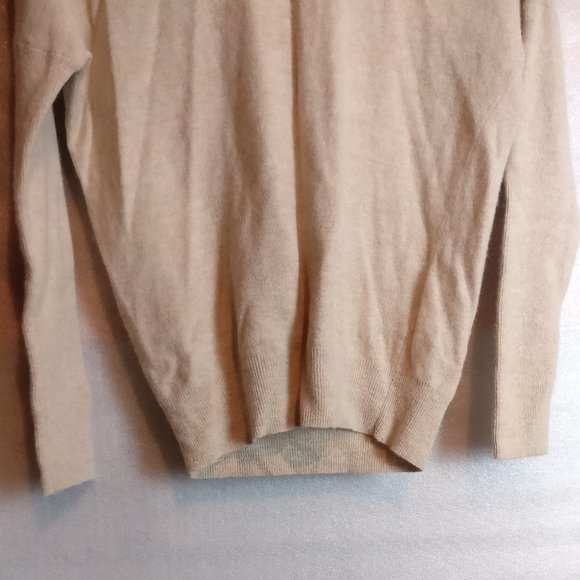 Natural Fabrics CASHMERE+WOOL+RABBIT HAIR Slouchy Longneck Hoodie Sweater, S - Picture 3 of 7